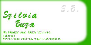 szilvia buza business card